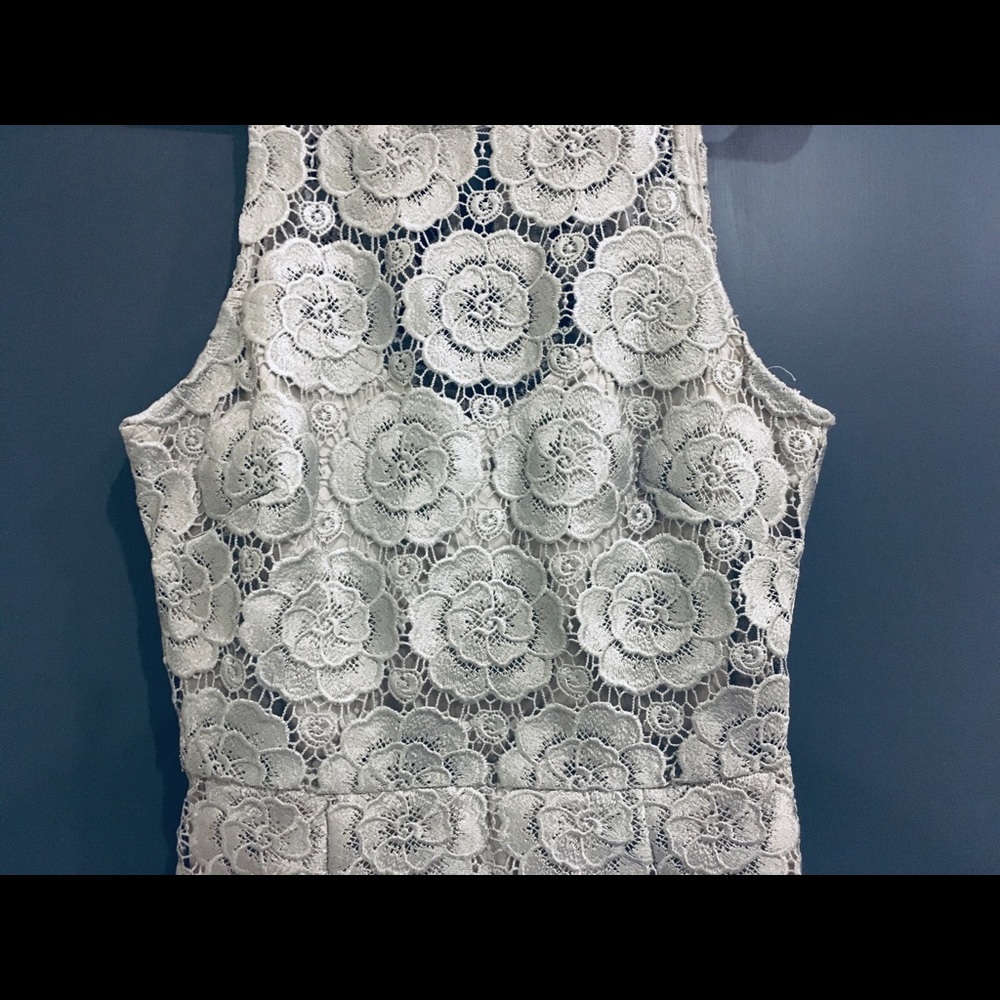 NWT BHLDN Metallic Silver Emmeline Dress from Anthropologie - Picture 5 of 8